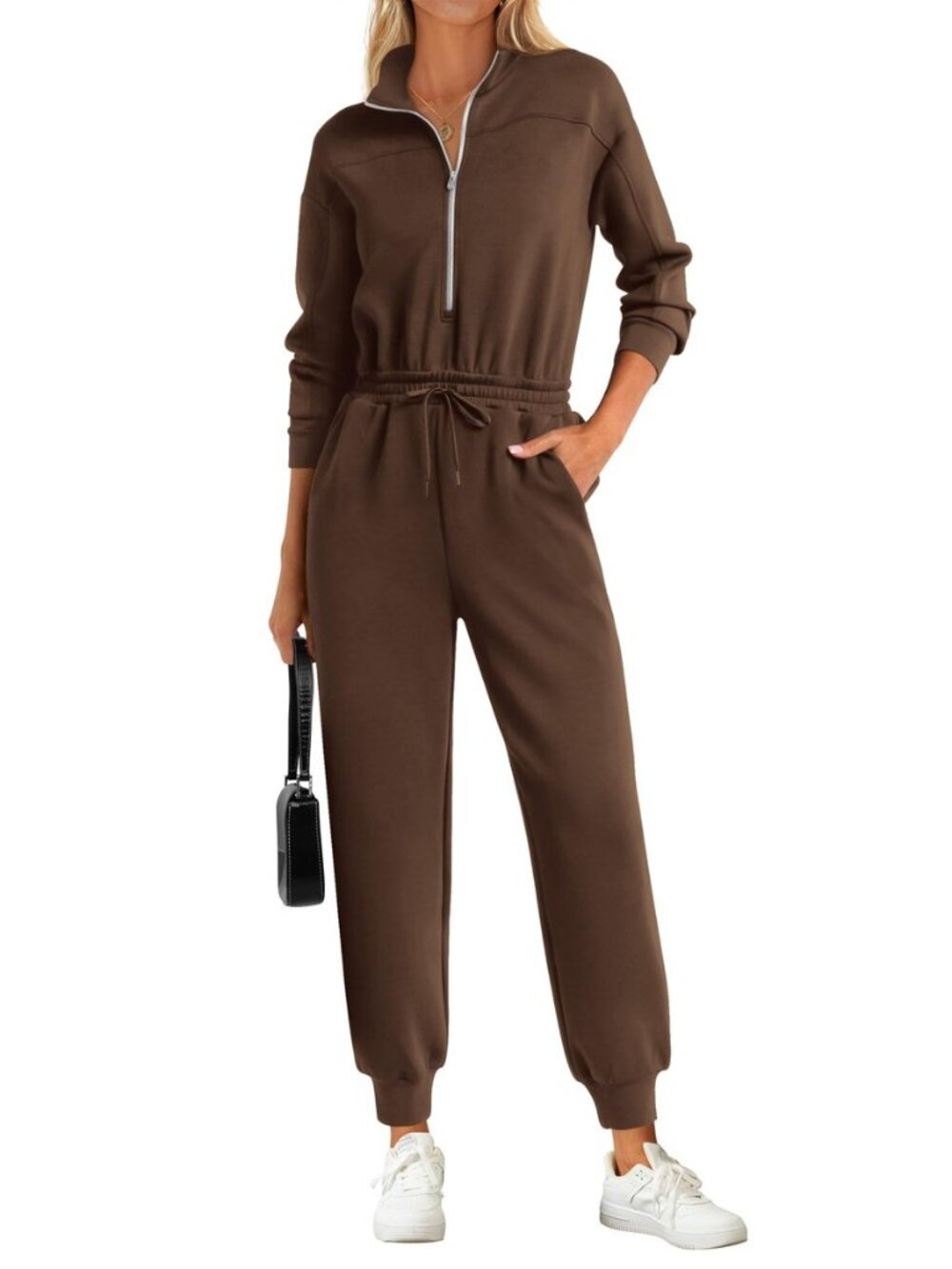 Long Sleeve Jumpsuits for Women Fall One Piece Travel Outfits